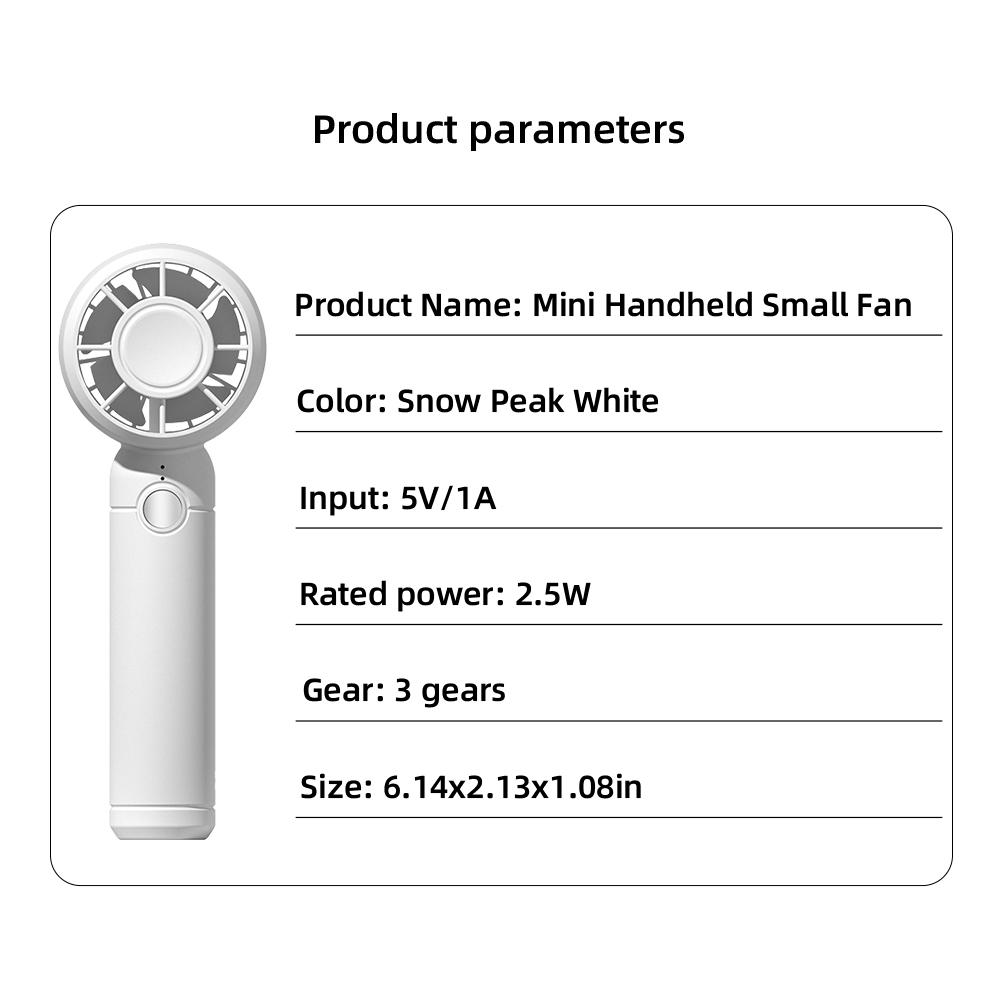 Electric Mini Fan Refrigeration Handheld Fan USB Rechargeable Portable Cooling Fan Air Cooler with Compact Design