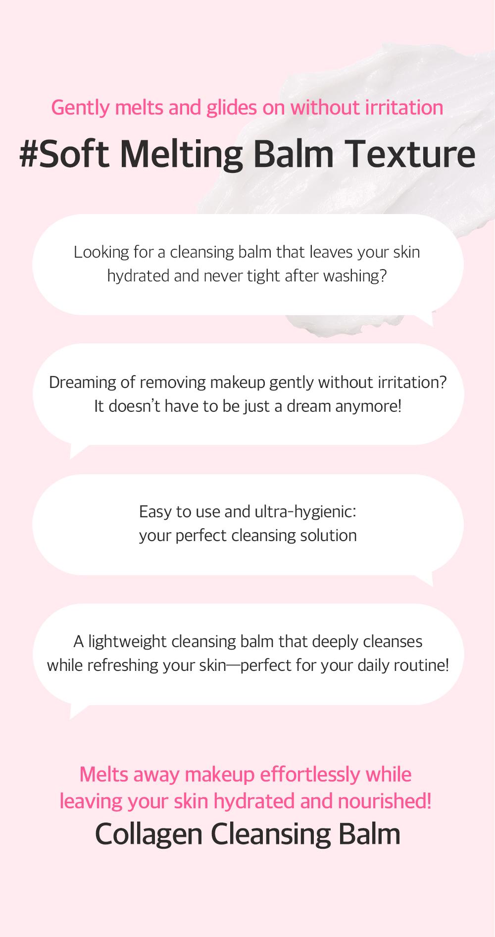 [mixsoon Official Shop] Collagen Cleansing Balm Refill 1.69 fl.oz / 50ml - One-step Cleansing Balm that Effortlessly melts away makeup and impurities, Korean Skincare for Glass Skin