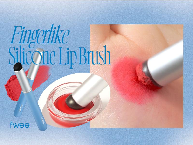 fwee Fingerlike Lip Brush (Silicone) | Silicone tip, Directly transfers product onto lips | portable and easy to clean