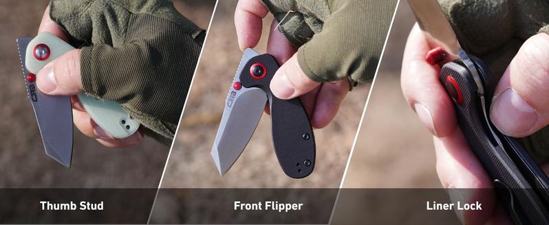 CJRB Maileah Pocket Knife with 2.39” AR-RPM9 Steel, G10 Handle, Ideal for Outdoor Tool Knife, FathersDayGift, Survival Tools, and Self-Defense for Women