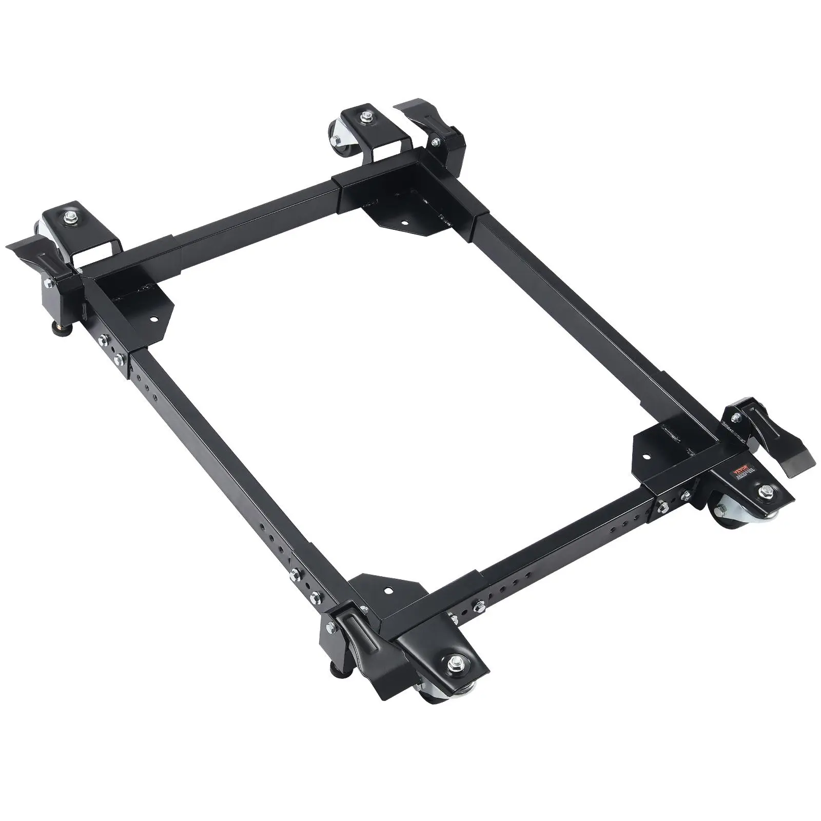 VEVOR Heavy Duty Universal Hardware Mobile Base, 1500 lbs Capacity, Carbon Steel Build, Adjustable 20"x24.5" to 28"x33.5", 4 Swivel Wheels for Smooth Rolling, Workshop Woodworking Equipment, Bandsaw#BackToSchool