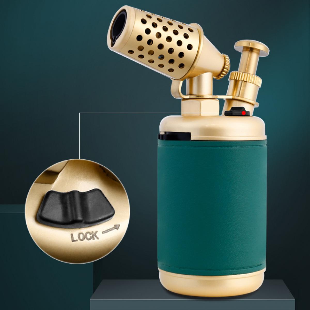 Professional Gas Lighter Windproof Flamethrower 1300℃ Welding Gun Torch for Candle Cooking Barbecue and Moxibustion (Without fuel)