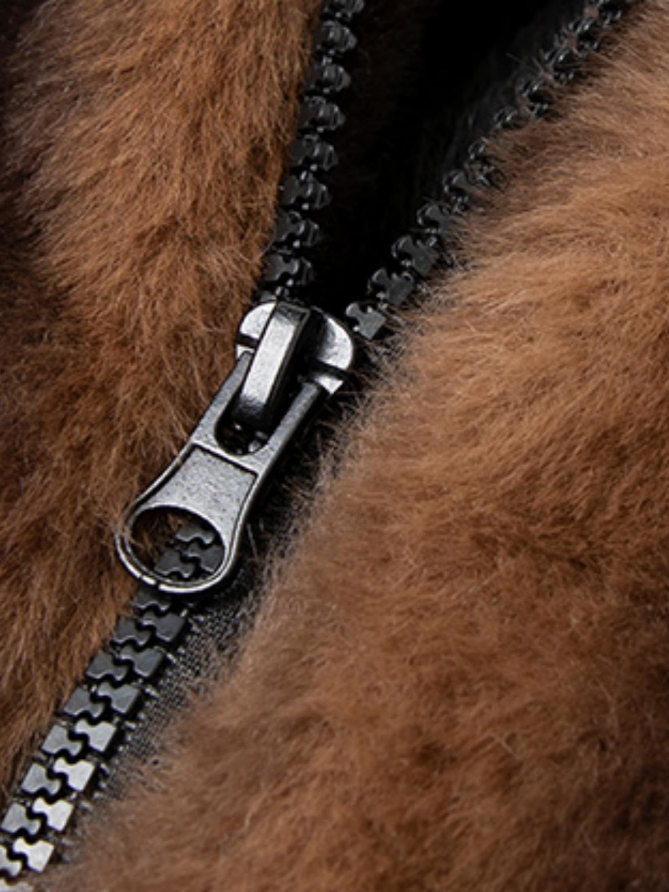 Men's Winter Mink Fur Coat Imitation Mink Velvet Thick Warm Short Hooded Jacket Plus Size Menswear Soft jackets old money outfits 1999 outfits men snow