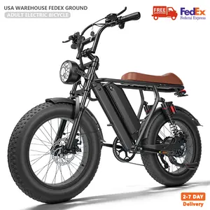 Electric Bike, Peak Power 1500W, 28 MPH Range 30-50 Miles,20"×4.0" Fat Tires Full Suspension ebikes Adults Up to 400 lbs,  48V 18Ah Removable Battery E-Bike, LED Headlights, Electric Bicycle