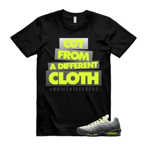 Shirt to match 95 Big Bubble Neon 2026 Sneaker, Yellow Black Cool Grey Outfit, 95 Neon Shirt, Trending Shirts, 100% Cotton, Gift For Sneakerhead