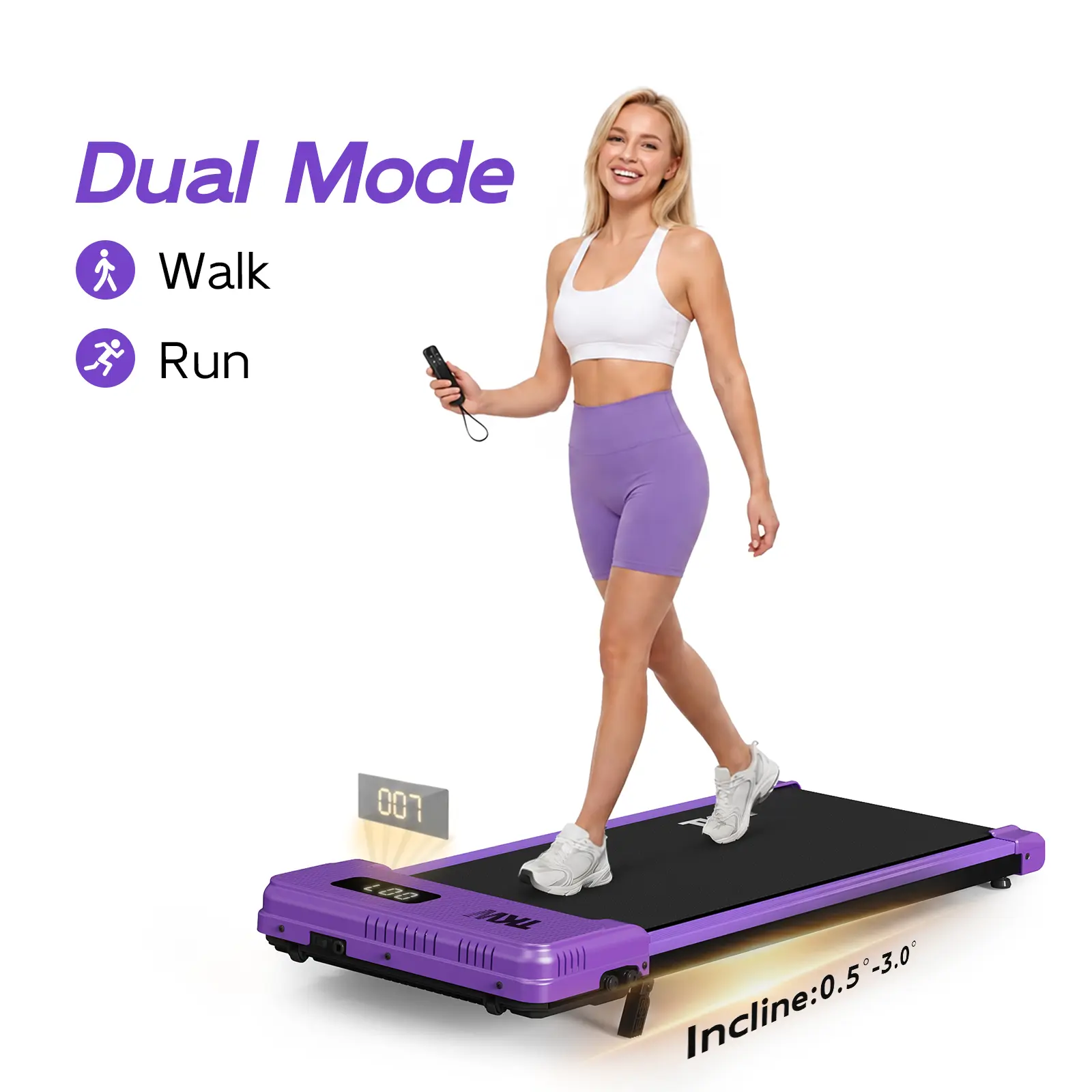 TKW  Walking pad ,Treadmill , Under Desk Treadmill Easy Storage Home Gym Fitness Equipment Workout Gear with LED Display for Walking, Power Walking and Running Home Gym Kit