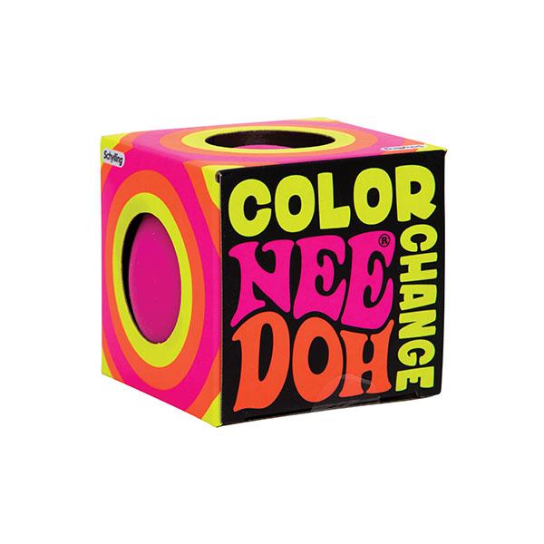 NeeDoh Color Change - Sensory Toy with Fun Dough Filling - Surprise colors appear when squished - Ages 3 and up - One randomly selcted piece