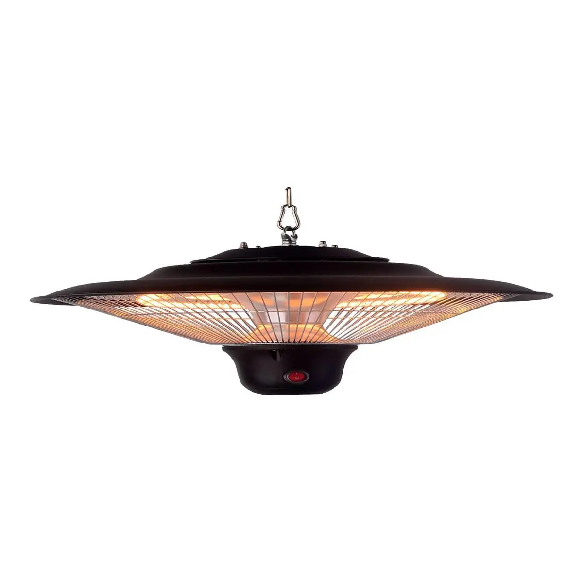 Phebe Wall Mount Quartz Infrared Heater - Garage, Outdoor Hanging Use, Sun-Like Heat + Light, Overheat Safe Patio Heater