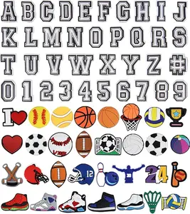Sport Letter Charms for Bogg Tote, Football Baseball Softball Basketball Soccer Volleyball Icon Inserts, Decorative Accessories Beach Handbag Stylish Ornament Set