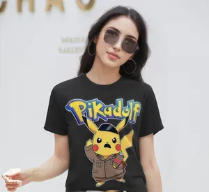 Viral Pikadolf Graphic Cotton T Shirt Unisex Casual Short Sleeve Tee Funny Pikachu Mashup Print Top For Men Women