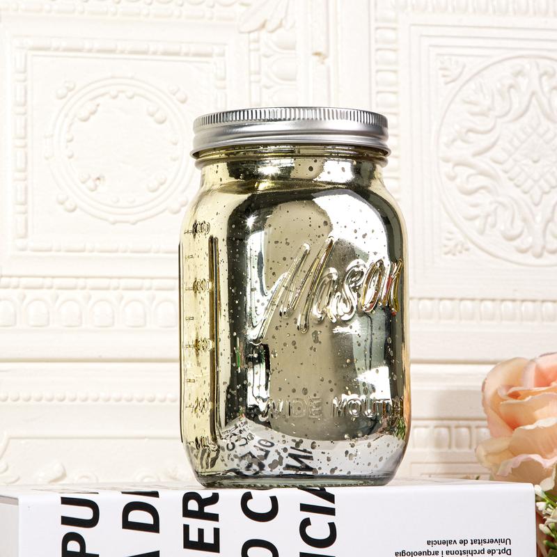 4/6 Pack 32 oz Gold/ Pink/ Blue/ Green/ Amber Wide Mouth Mason Jars for Pickling, Canning, Fermenting and Food Storage For Storing All kinds of Food