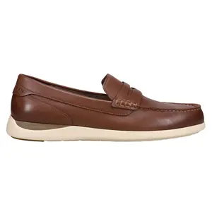 Cole Haan Mens Grand Atlantic Penny Loafer Moc Toe Dress  Casual - Brown