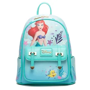 Wondapop Disney The Little Mermaid Under The Sea 11" Vegan Leather Mini Daypack