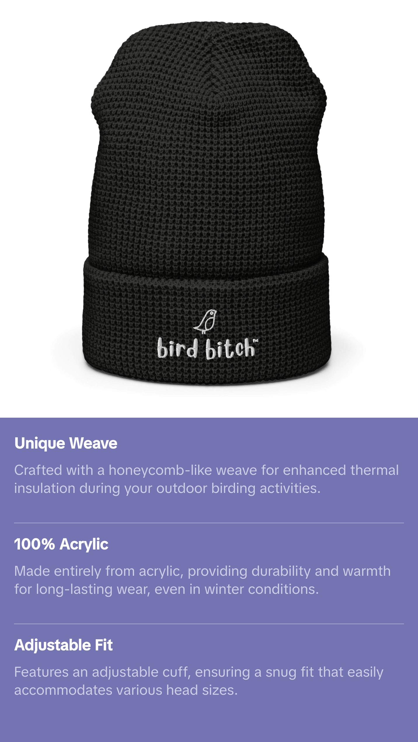 Bird Bitch Waffle beanie