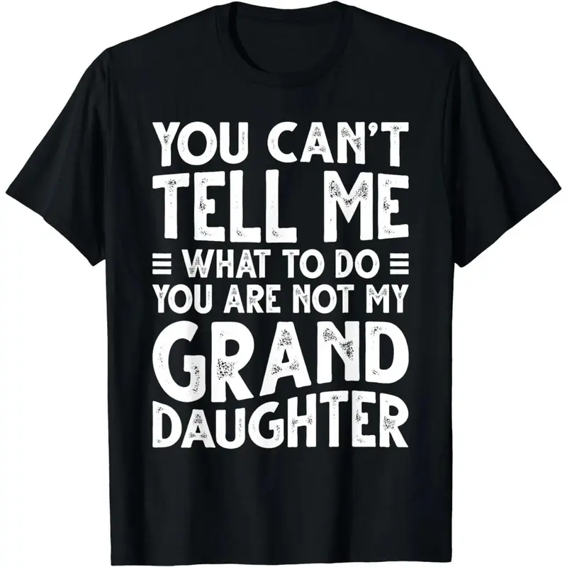 Men's Funny Grandpa Graphic T-Shirt, 25% Cotton Short Sleeve Loose-Fit Tee, Humorous Birthday or Father's Day Gifts for Guys, Men's T Shirts