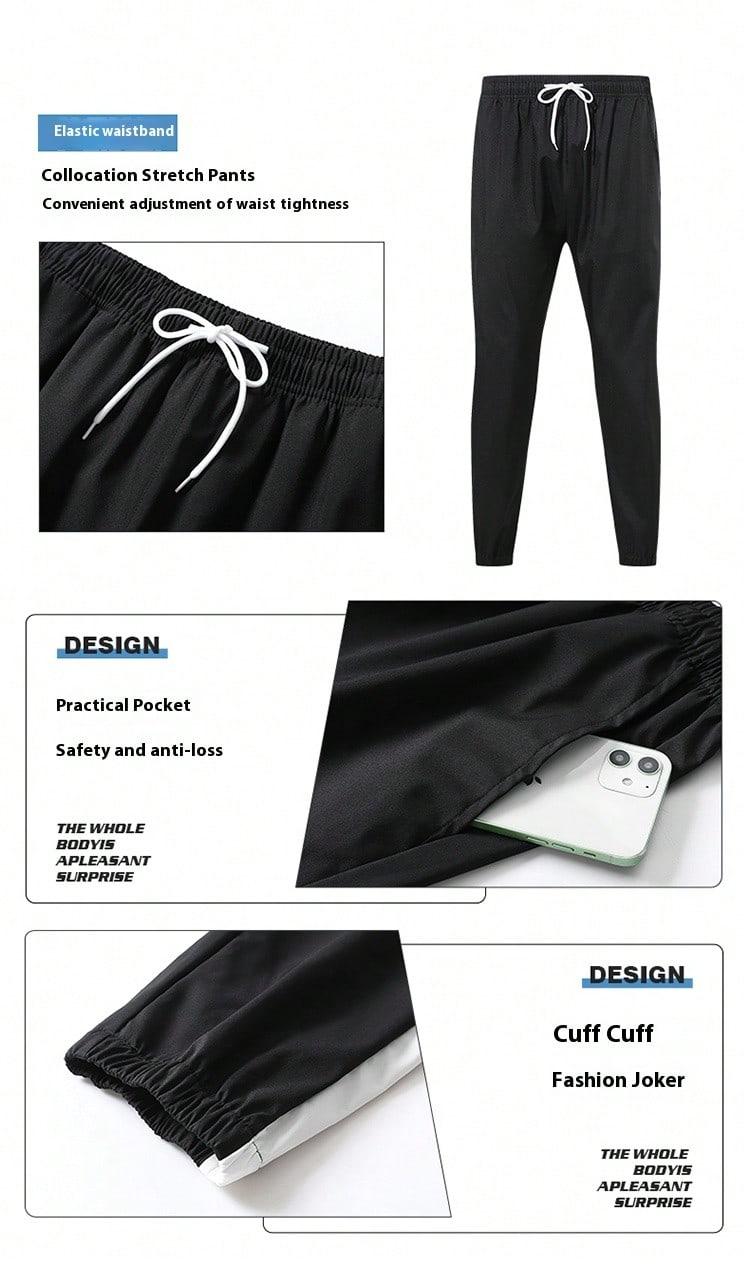 2-Piece Men's Sportswear Set - Hooded Windbreaker & Pants ，Jogging Suits Workout Tracksuit SpringStatements