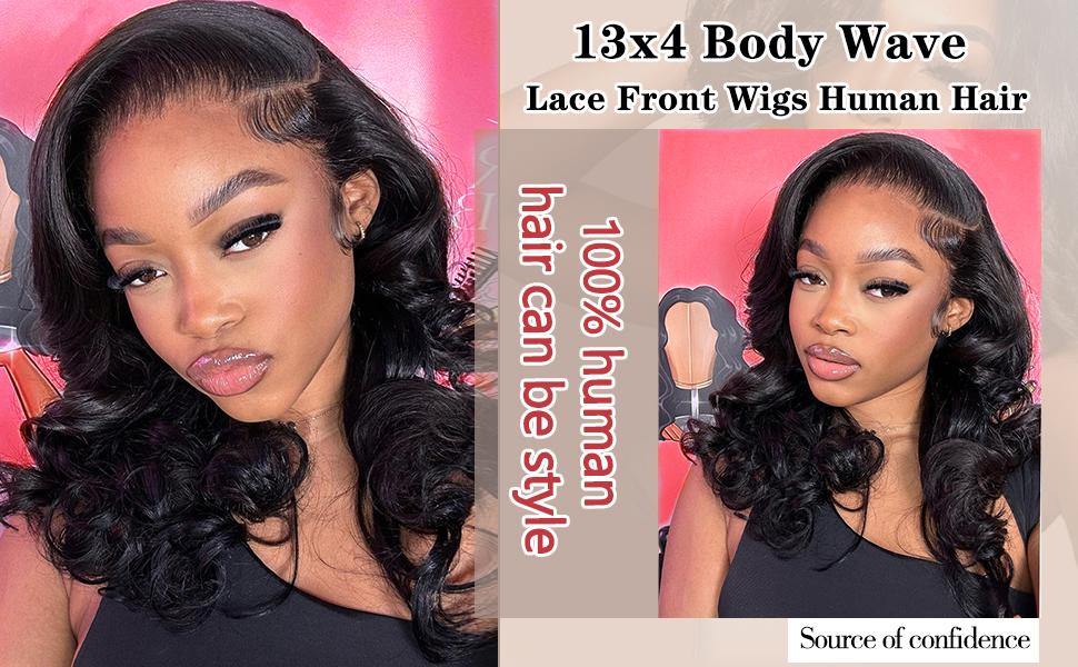 16 Inch Loose Body Wave Bob Wig Human Hair 13x4 HD Lace Frontal Pre-Bleached Knots Natural Hairline 180% Density Glueless Bob Wigs for Black Women
