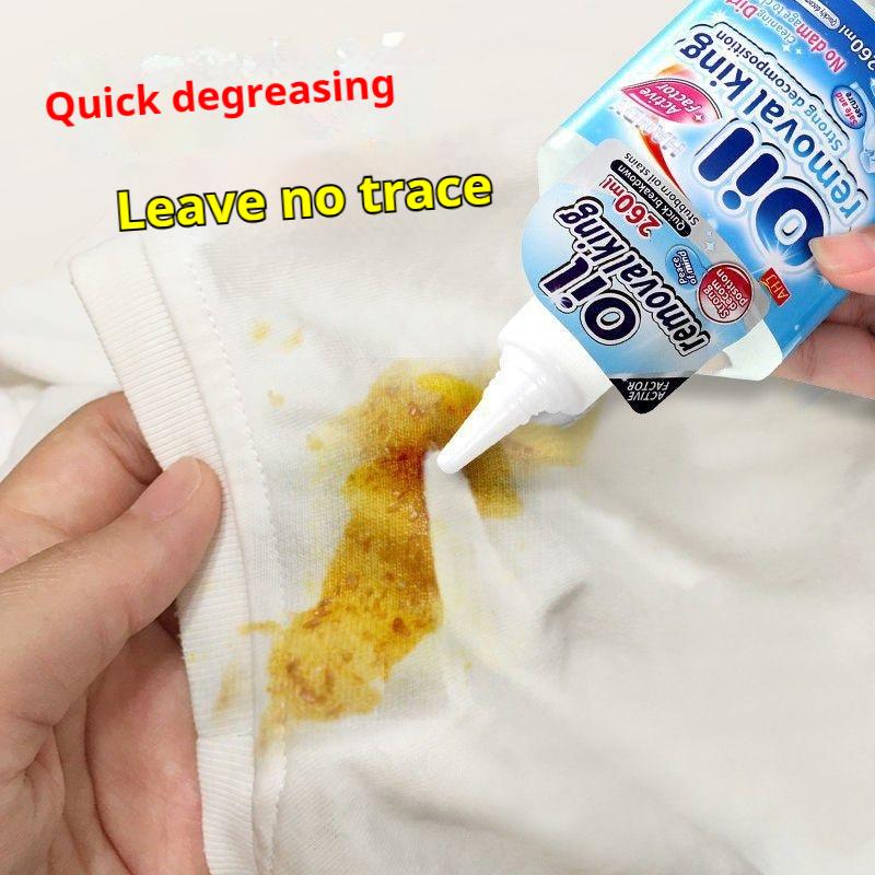 Clothing Stain Remover Spray 260ml – Powerful Laundry Spot Cleaner for Oil, Grease, Coffee, Ink & Food Stains – Quick Acting Formula for Clothes, Fabric & Shoes, Easy to Use, Gentle on Colors & Skin