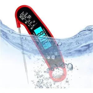 Meat Thermometer, Digital LCD, Bottle opener, Accurate Instant Read Magnetic Waterproof Grill Cook BBQ Barbecue Deep Fry Baking, Kitchen Utensils