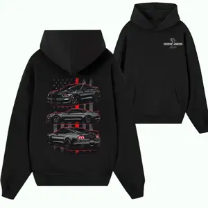 Shelby GT500 Hoodie – Mustang GT500 American Muscle Car Graphic Sweatshirt, Supercharged V8 Performance Hoodie for Car Lovers & Enthusiasts