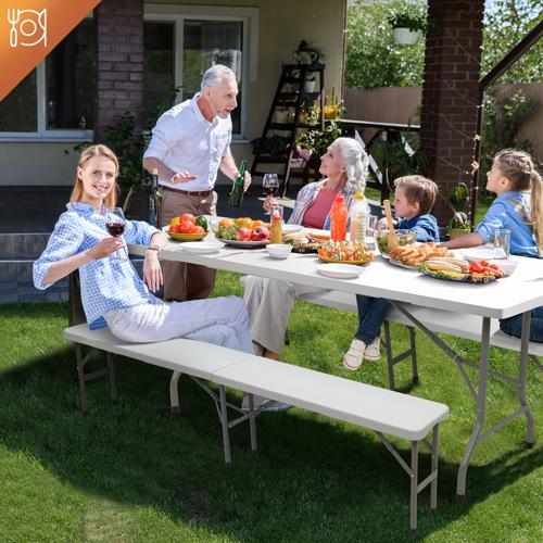 6 feet Plastic Folding Bench,Portable in/Outdoor Picnic Party Camping Dining Seat, Garden Soccer Multipurpose Entertaining Activities, 1 Pack & 2 Pack 6 feet Plastic Folding Bench,Portable in/Outdoor Picnic Party Camping Dining Seat, Garden Soccer Multipurpose Entertaining Activities, 1 Pack & 2 Pack