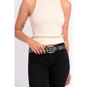 Britta Vintage Silver Studded Belt