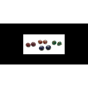 Pastel Pebble Mini Stud Jewelry Earrings Set