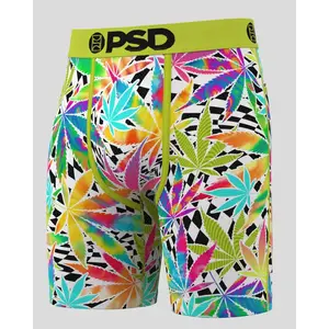 PSD Mens Higher Vibes Boxer Brief - Standard Length 7 Inch Inseam, Soft and Breathable Poly Blend Fabric