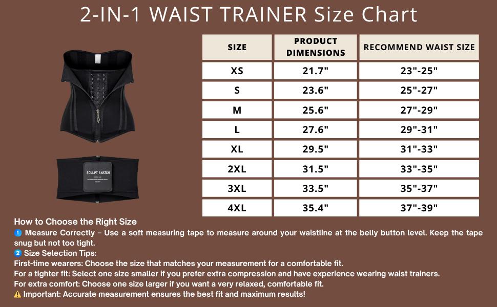 Sculpt Touch 2-in-1 Waist Trainer Double Compression 25 Steel Bones Postpartum & Workout Friendly Corset Shaper Highwaist Girdle Fit Belly Bands SpringStatements