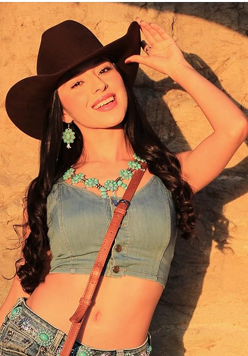 Rustic Couture's Western Jewelry Set for Women Cowgirl Vintage Western Necklace Earring