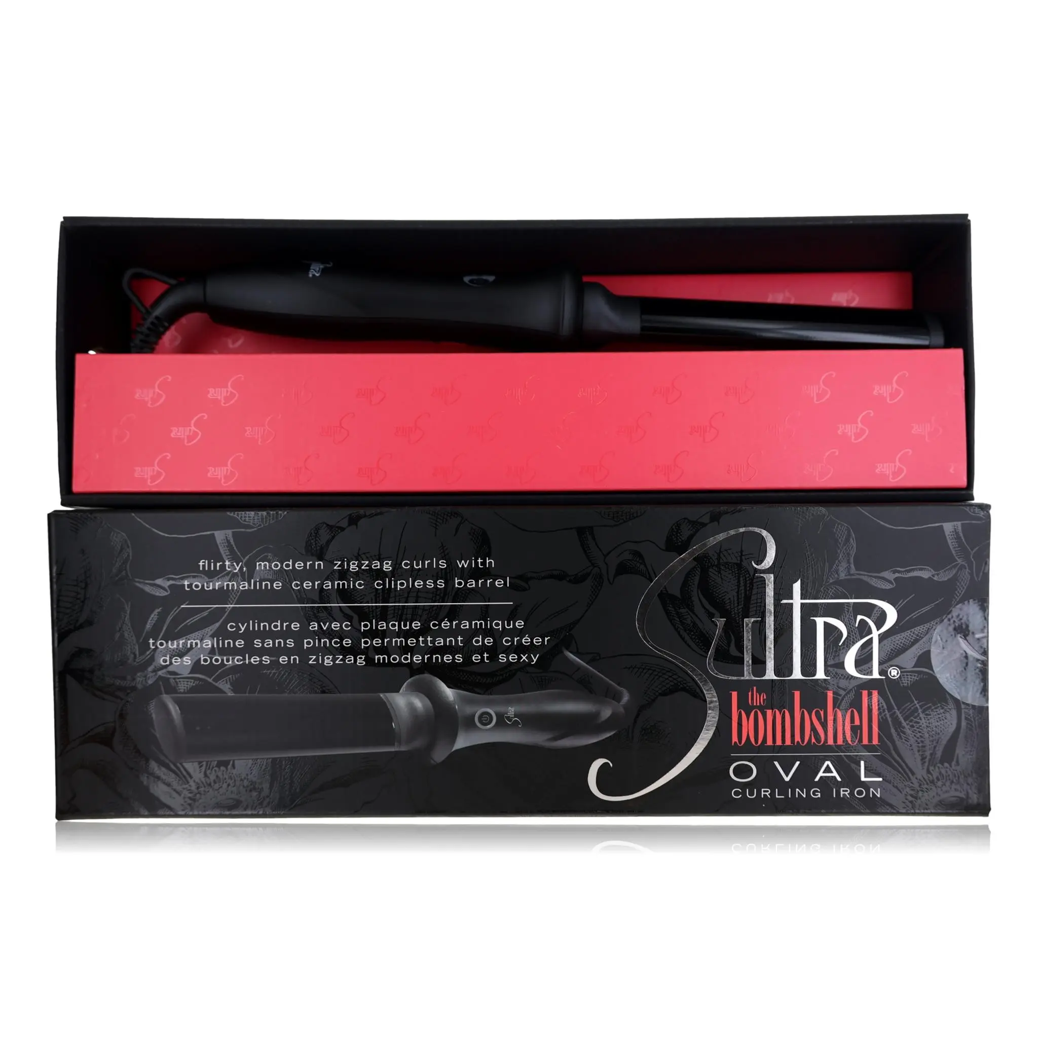 Sultra Bombshell Oval Rod Curling Iron, Professional Hair Styling Tool for Beauty & Personal Care