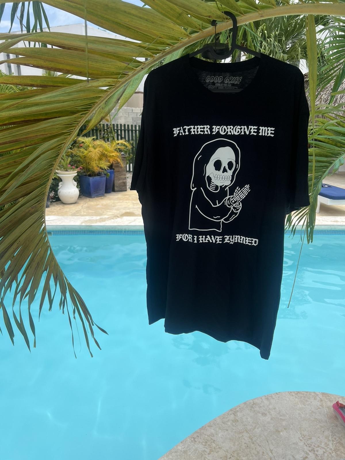Father Forgive Me For I Have Zynned Tshirt Funny Casual Menswear