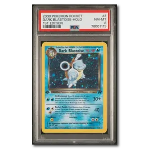 PSA 8 Dark Blastoise 1st Edition Holo Team Rocket