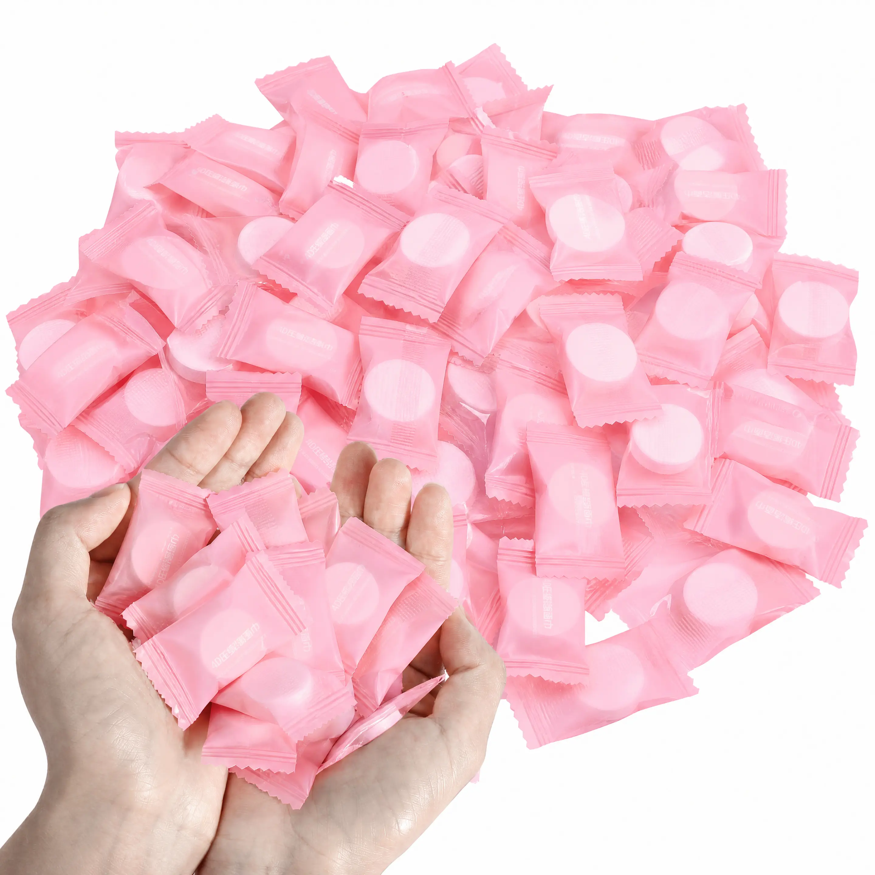50PCS/100PCS/200PCS Disposable Compressed Face Towel, Portable Lightweight Mini Compressed Bathroom Tissue, Face Towel, Washcloth & Hand Towel for Home, Restroom, Office, Travel & Camping Use