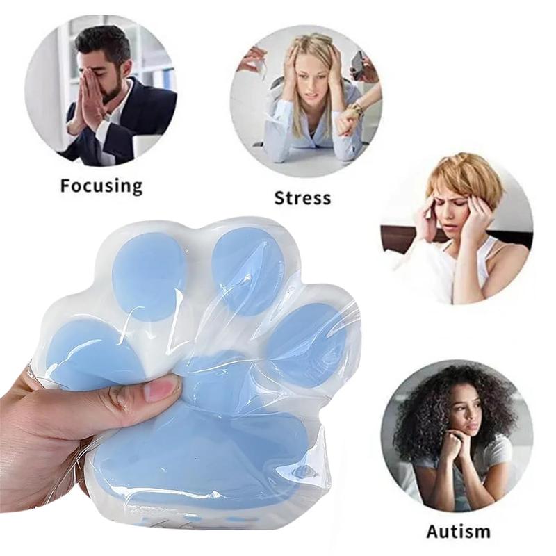 2026 New Taba Squishy Handmade Big Taba Squishy Cat Paw Silicone Squeeze Toys for Stress Relief 6" X-Large Size Cat Paw Giant Paw Squishy Fidget Toys for Anxiety&Relaxation|Desk Accessory for Adults
