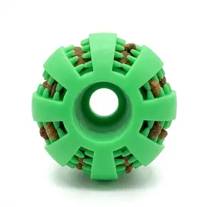 Dog Toy Heavy-Duty Dog Chew Ball - Non-Toxic Rubber Teeth-Cleaning Toy for Small & Medium Dogs, BPA-Free Puppy Chew Toy