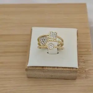 anillo 001 gold plated unisex