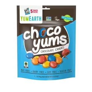 YumEarth Choco Yums, Chocolate Candies, 5 Snack Packs, 0.7 oz (19.8 g) Each
