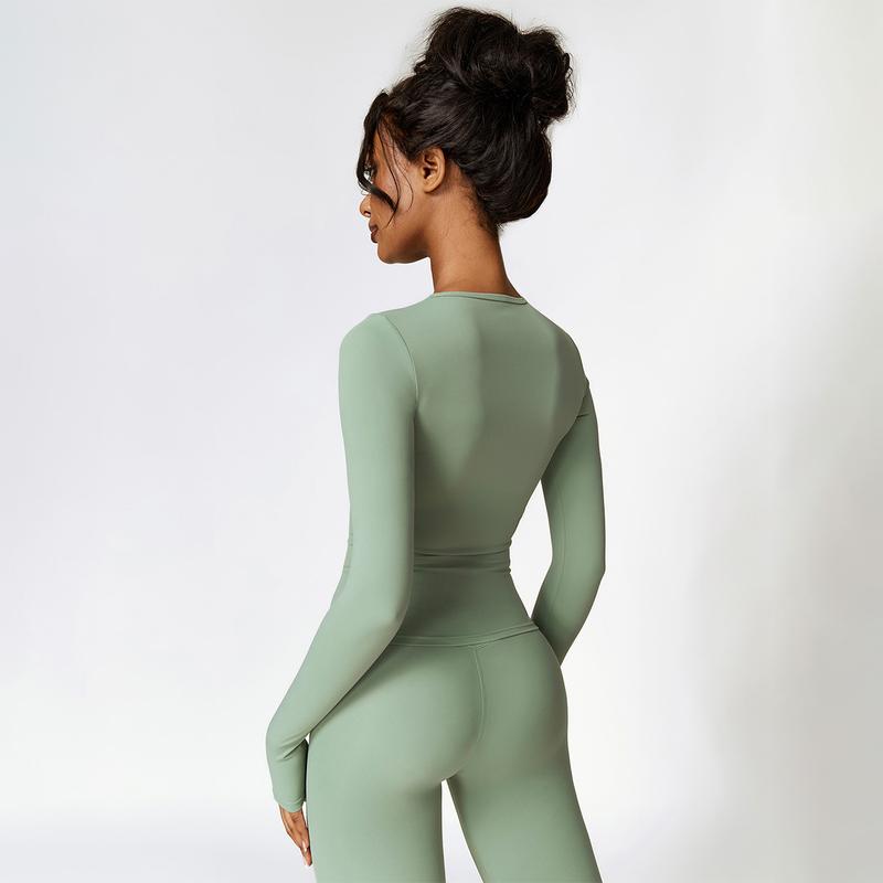 MASKERT Women's Two Piece Set Tight Fit Yoga & Running Outfit Skin Friendly Comfortable Home Casual Wear Thermal Lined Sports