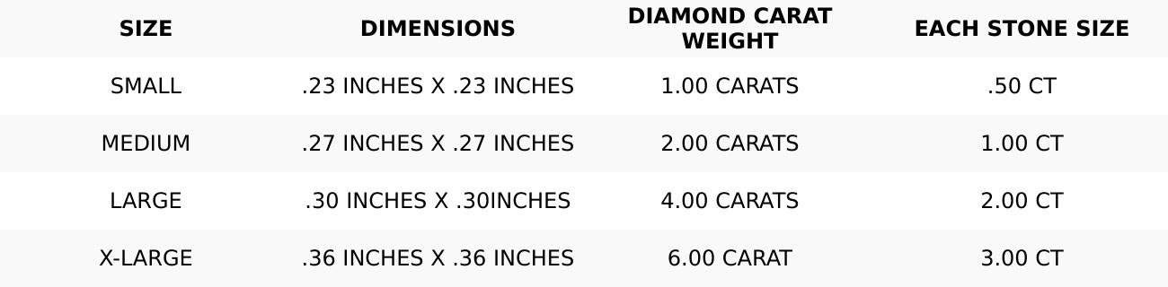 Men's Jewelry- Male VVS Lab Diamond Asher Cut Stud Earrings | 14K Gold