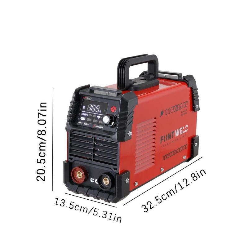 ARC-165A Dual Voltage 110V/220V Stick Welder, 165A 2-in-1 Lift TIG/MMA Welder, Heavy Duty IGBT Inverter with Adapter, 60% Duty Cycle