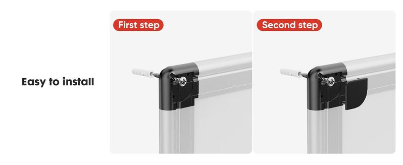 Magnetic Dry Erase Board White Board with Accessories, Includes Dry Eraser, Marker Tray & Fixing Kits