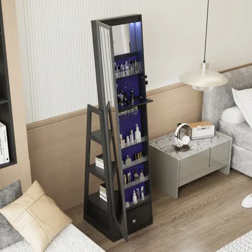 Black + MDF+storage drawer