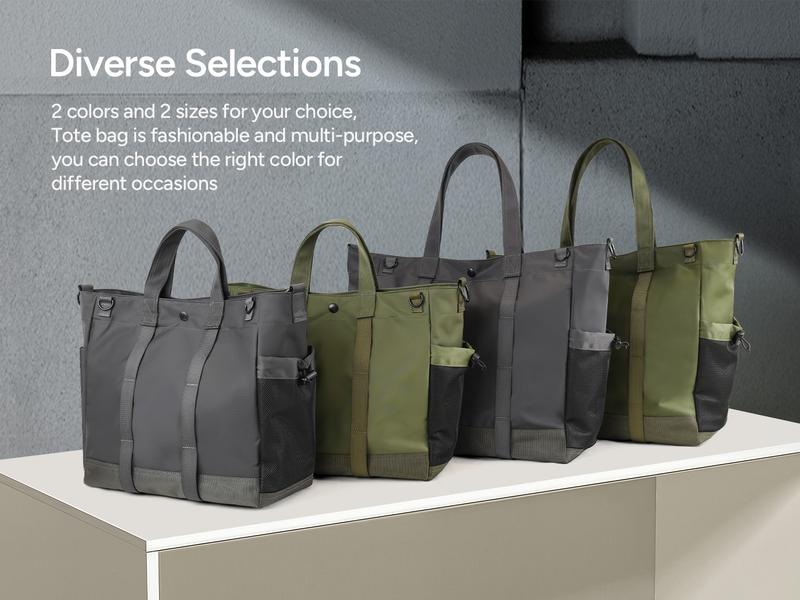 travel inspira Laptop Tote Bag for Women/Men, ​​Versatile​​ Work Bag with Adjustable Shoulder Strap, Water-Repellent ​​Travel-Ready​​ Duffle Bag with Reinforced Bottom for Travel, Work, School and Business