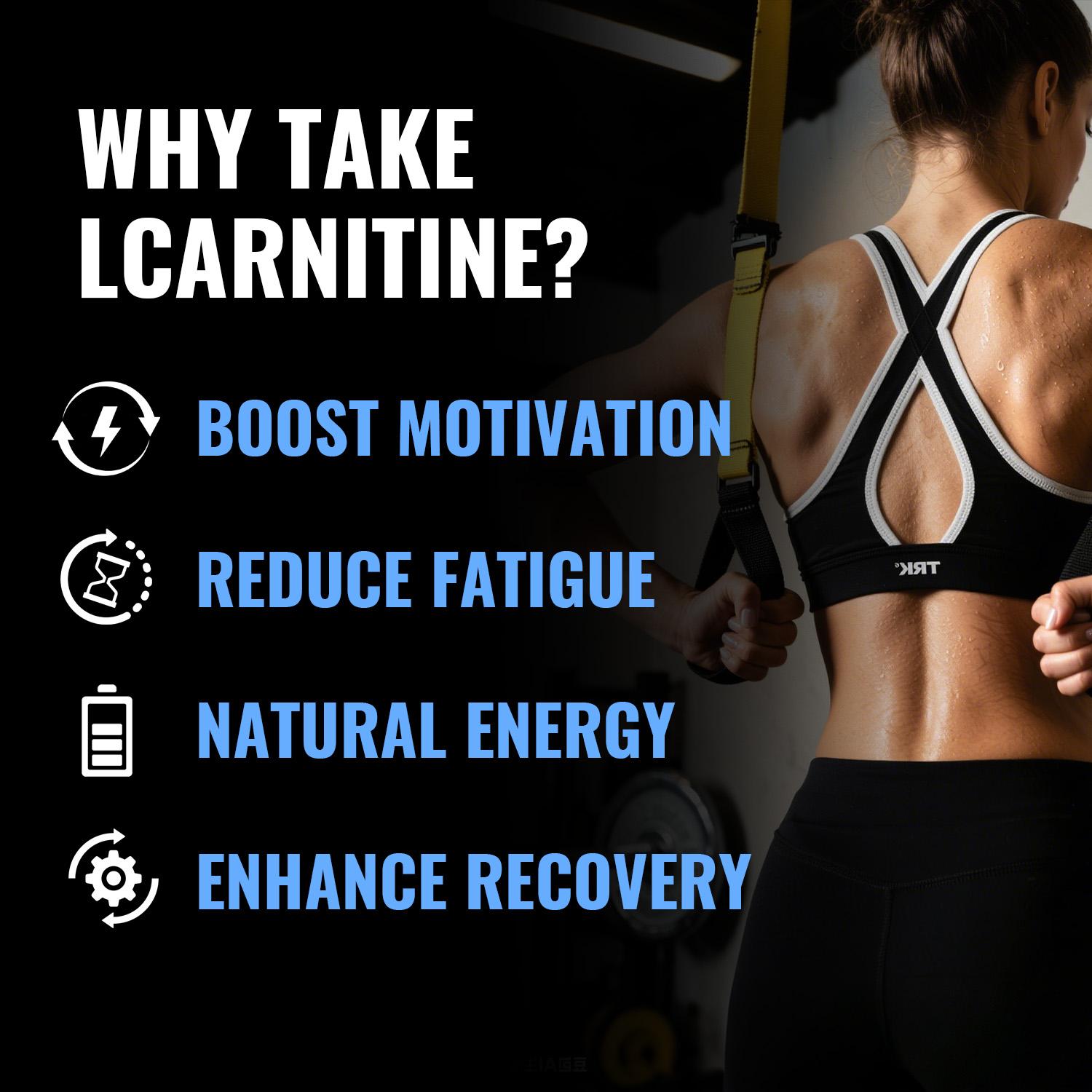 3000mg Carnitine Extra Strength | Workout Performance Support | Amino Acid Fitness Supplement