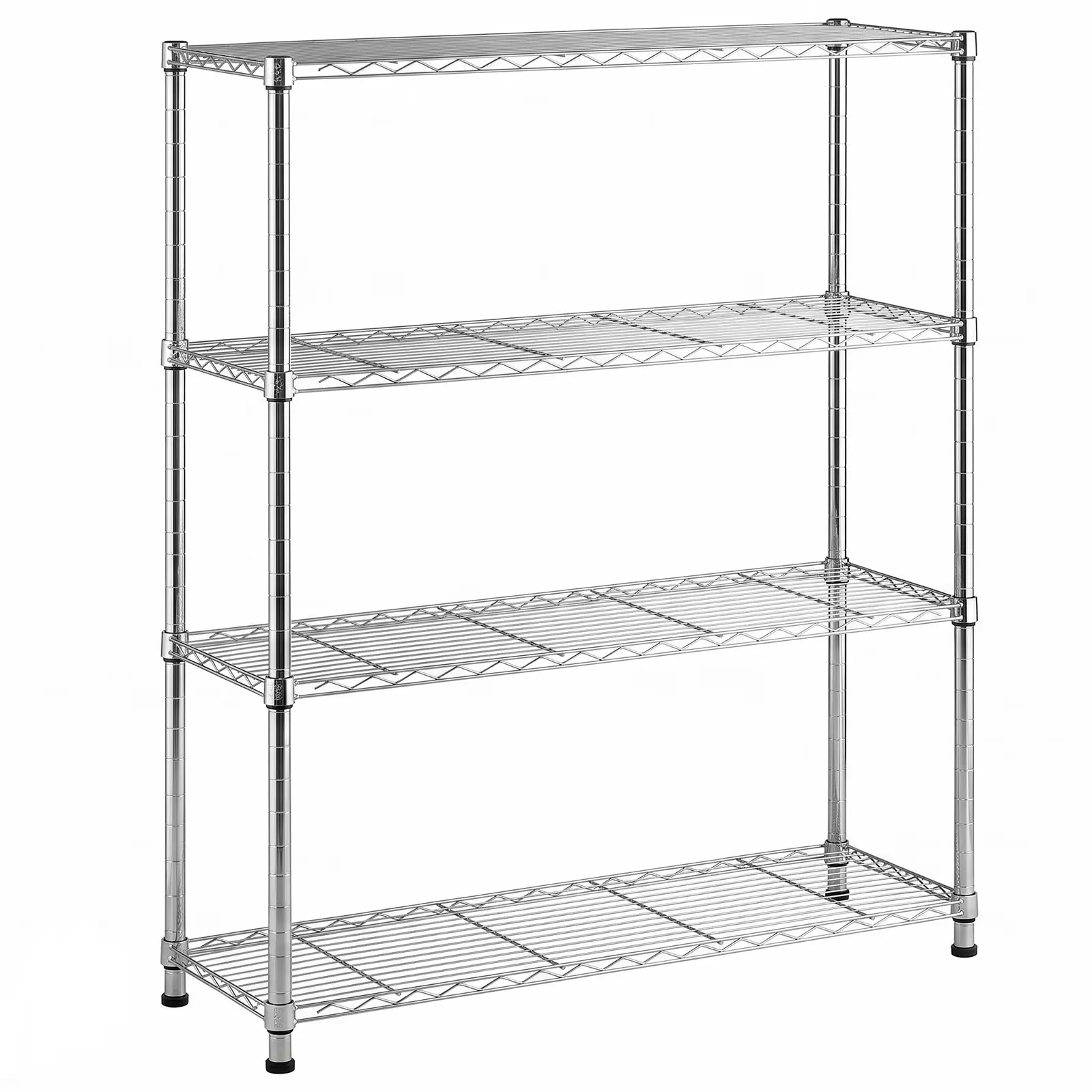 4 Tier Heavy Duty Metal Shelving Unit Adjustable Storage Rack for Garage Kitchen Pantry