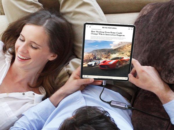 UGREEN USB C to Ethernet Adapter, Plug and Play 1Gbps Ethernet Adapter, Aluminum Case, (Thunderbolt 4/3 Compatible) to RJ45 Network Dongle, Compatible for MacBook Pro/Air, iPhone 16 Pro/Max, iPad, XPS