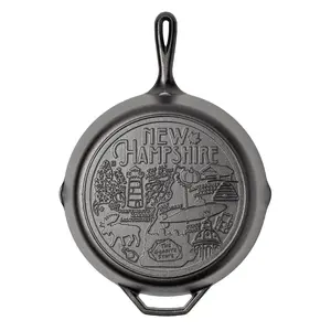 American Road Trip: 12 Inch Seasoned Cast Iron Skillet, New Hampshire