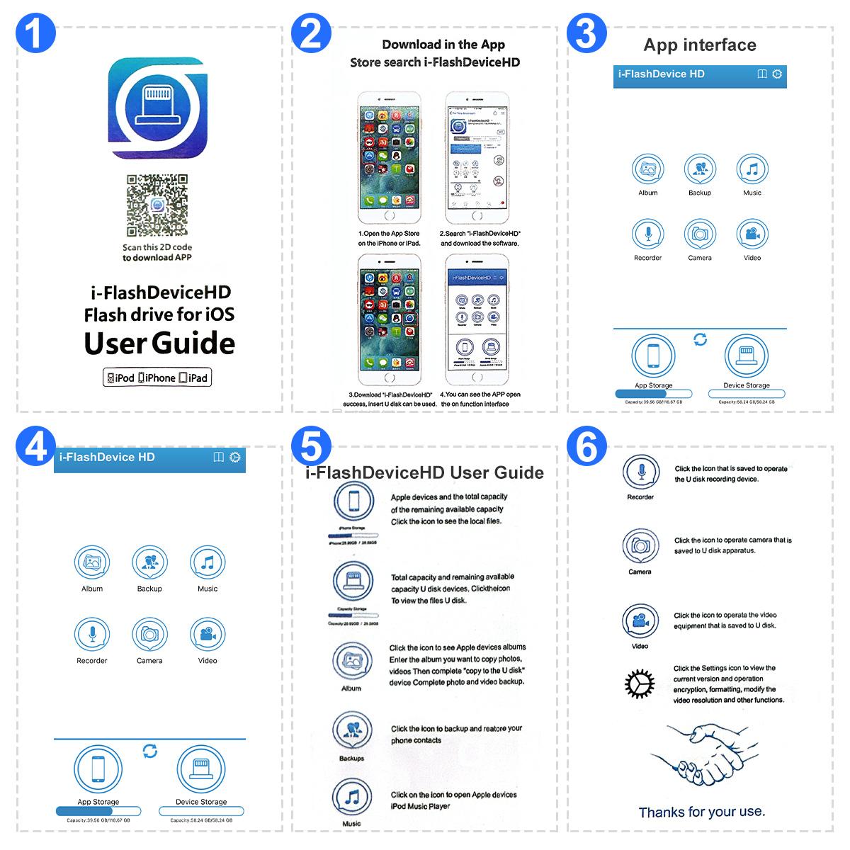 3 in 1 256GB Flash Drive, High Speed USB 3.0 Memory Storage, OTG Flash Pen Drive with Free Type-C Adapter for Android Phones/PC and More Devices
