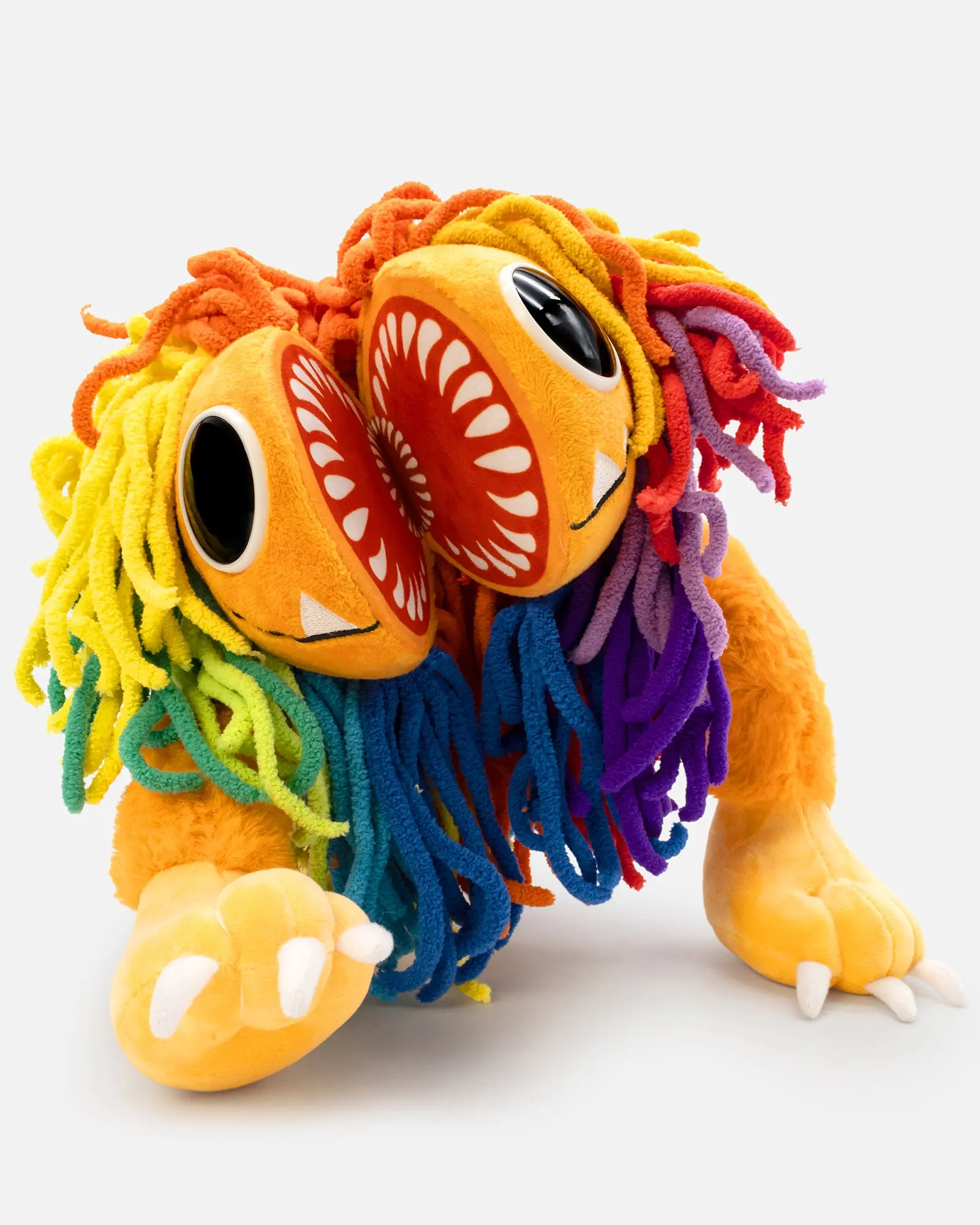 Yarnaby Deluxe 18" Posable Plush Toy - Large Soft Knitted Aesthetic Monster Stuffed Animal with Bendable Arms & Legs, Cute Playtime Cuddle Figure, Room Decor Birthday Gift for Kids, Teens & Collectors